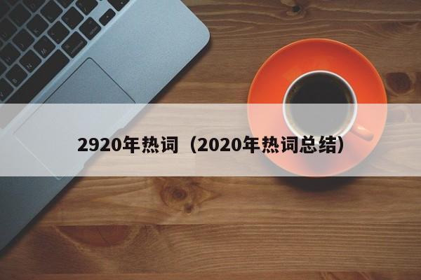 2920年热词（2020年热词总结）