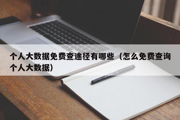 个人大数据免费查途径有哪些（怎么免费查询个人大数据）